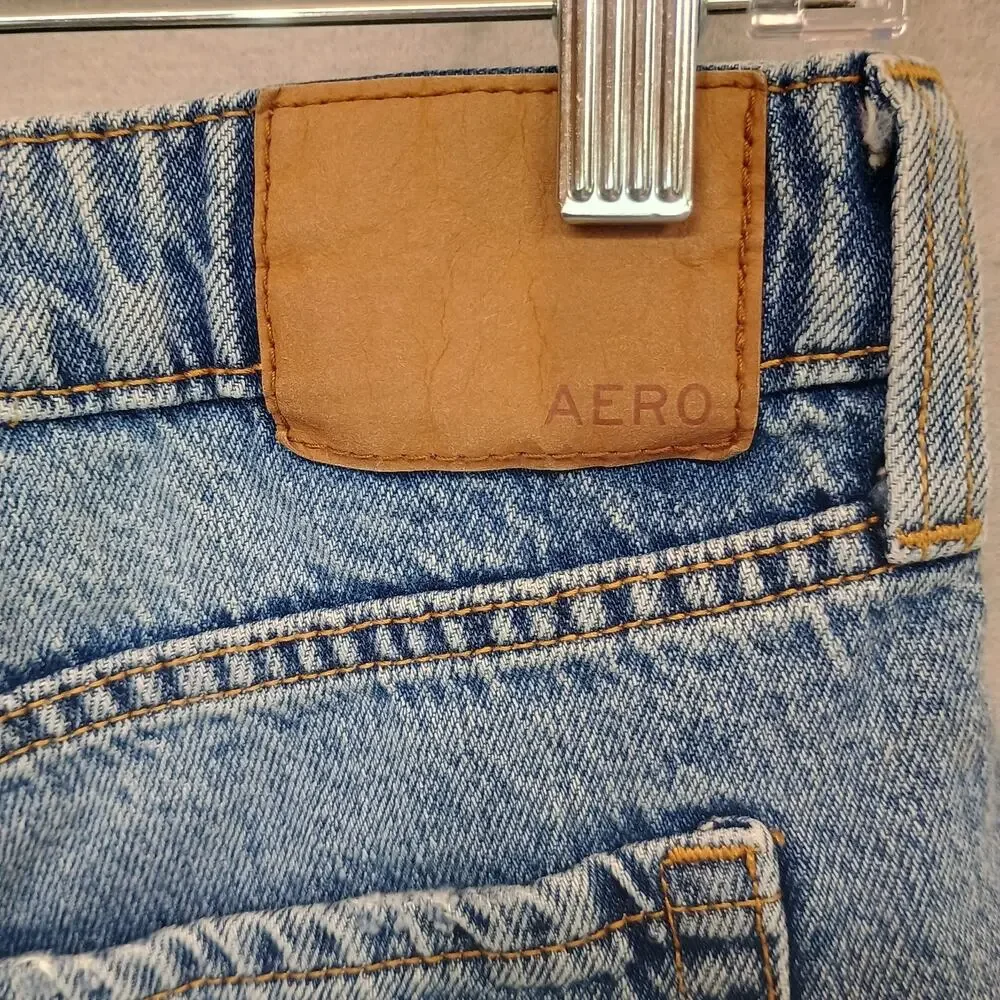 Aeropostale Original Low Rise Baggy Denim Shorts Sz 2